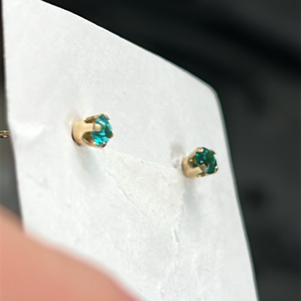 14K Glass Earrings